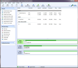 Finished Partition Table